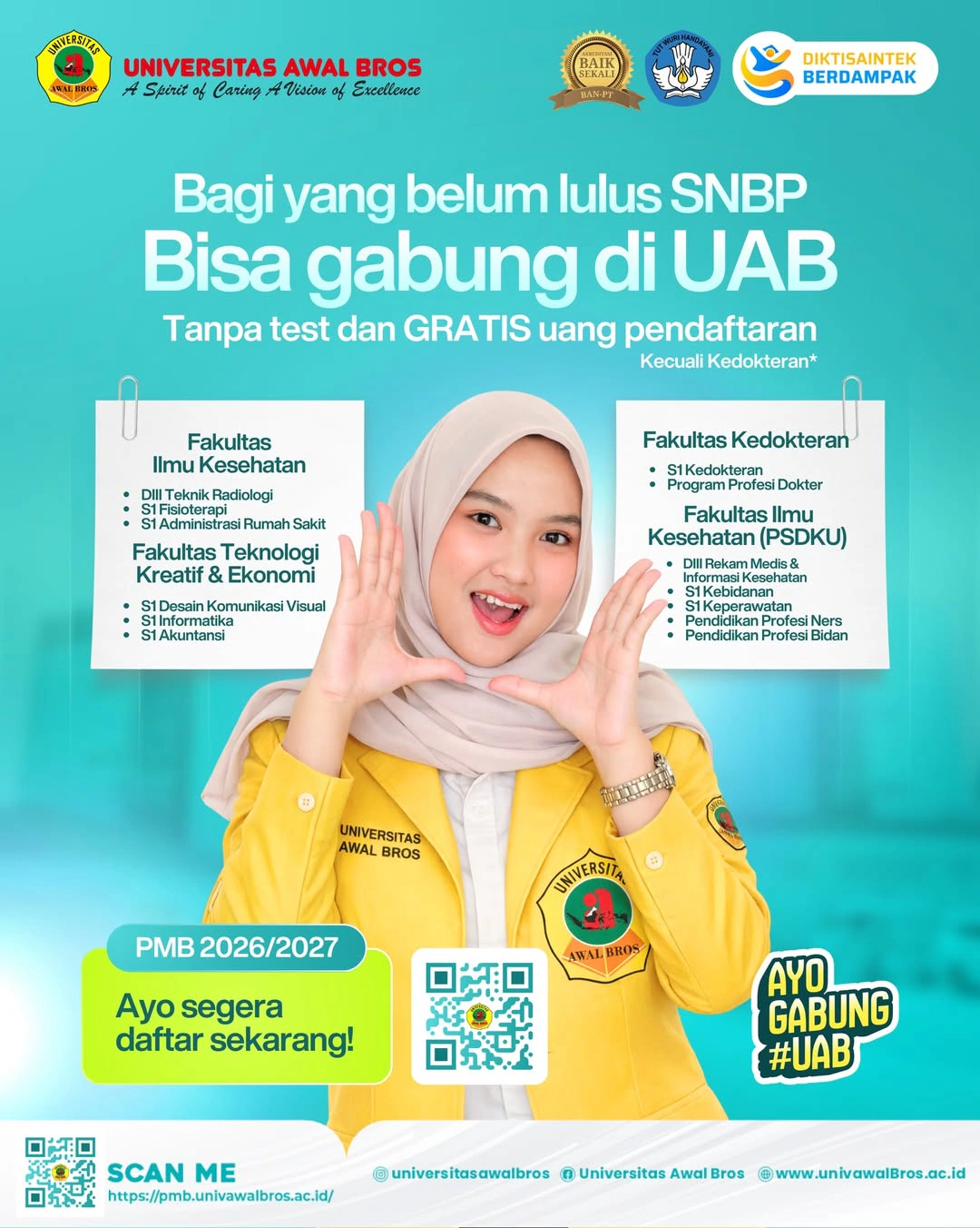 Solusi Cerdas Gagal SNBP: Daftar UAB Sekarang, Tanpa Tes dan Tanpa Biaya Pendaftaran!